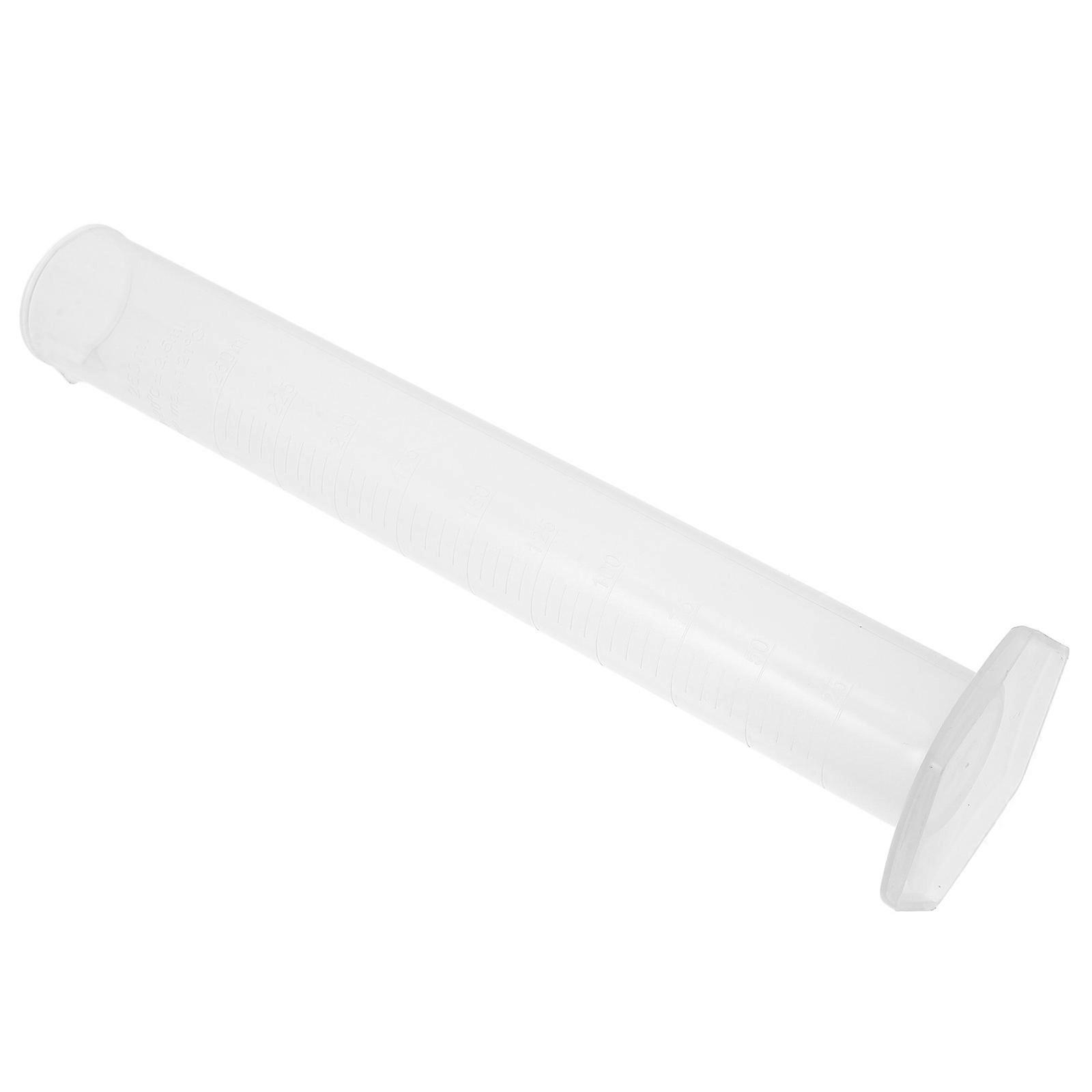Graduated Measuring Cylinder 250ml For Laboratory Testing Transparent With Tapered Pour Spout 1Pcs