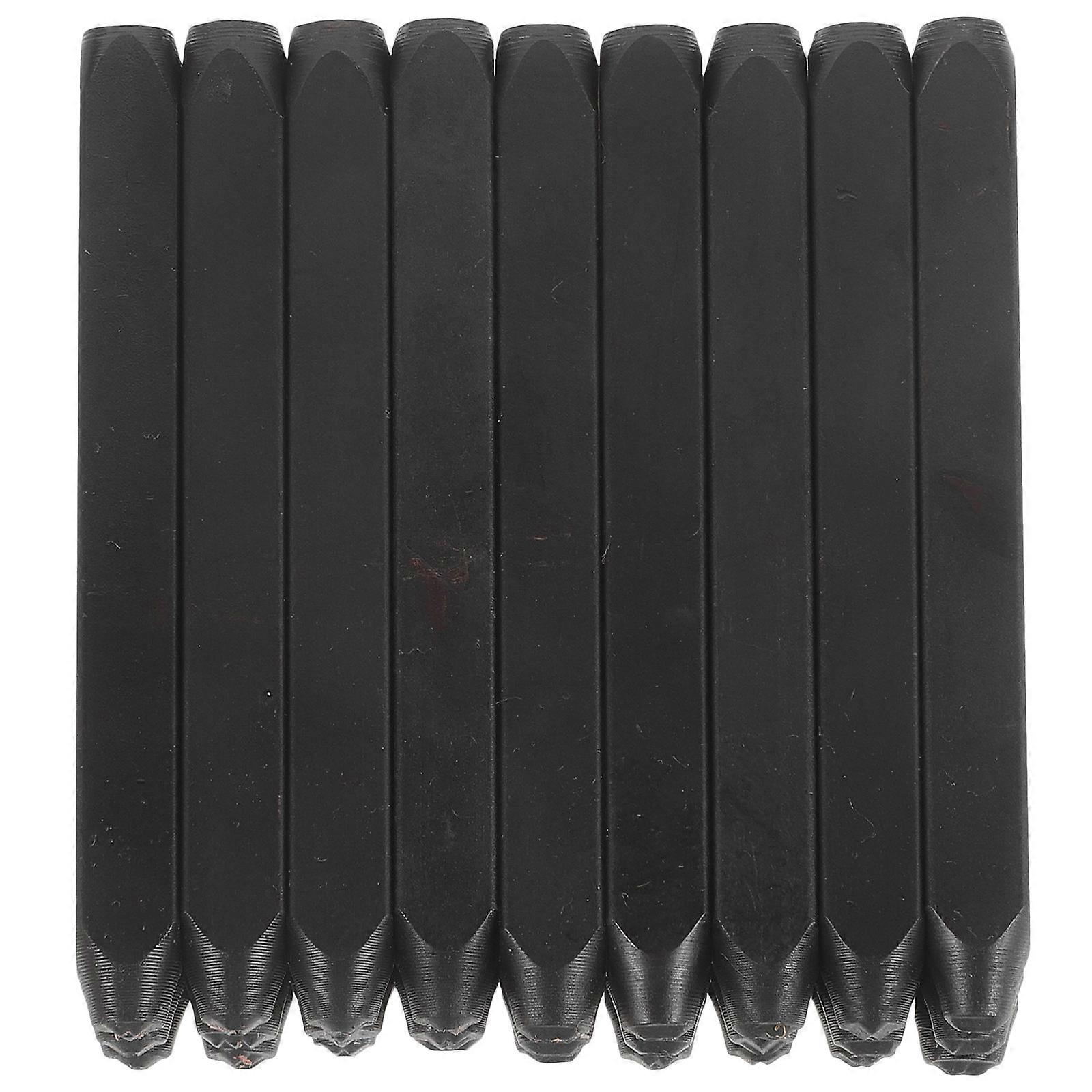 Black Carbon Steel Letter Stamp Set for DIY Making 1 Box of Stamps with Precise Punch