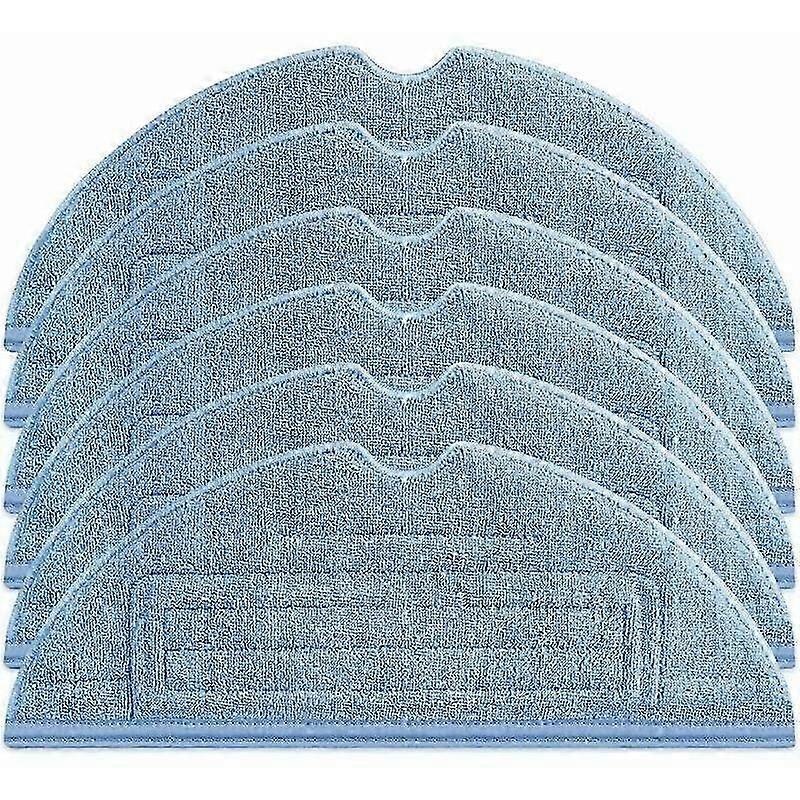 6 Pack Original Replacement Mops for Roborock S7 - Reusable & Washable Microfiber Compatible with Xiaomi Roborock S7, S7Plus, T7, T7Plus, T7
