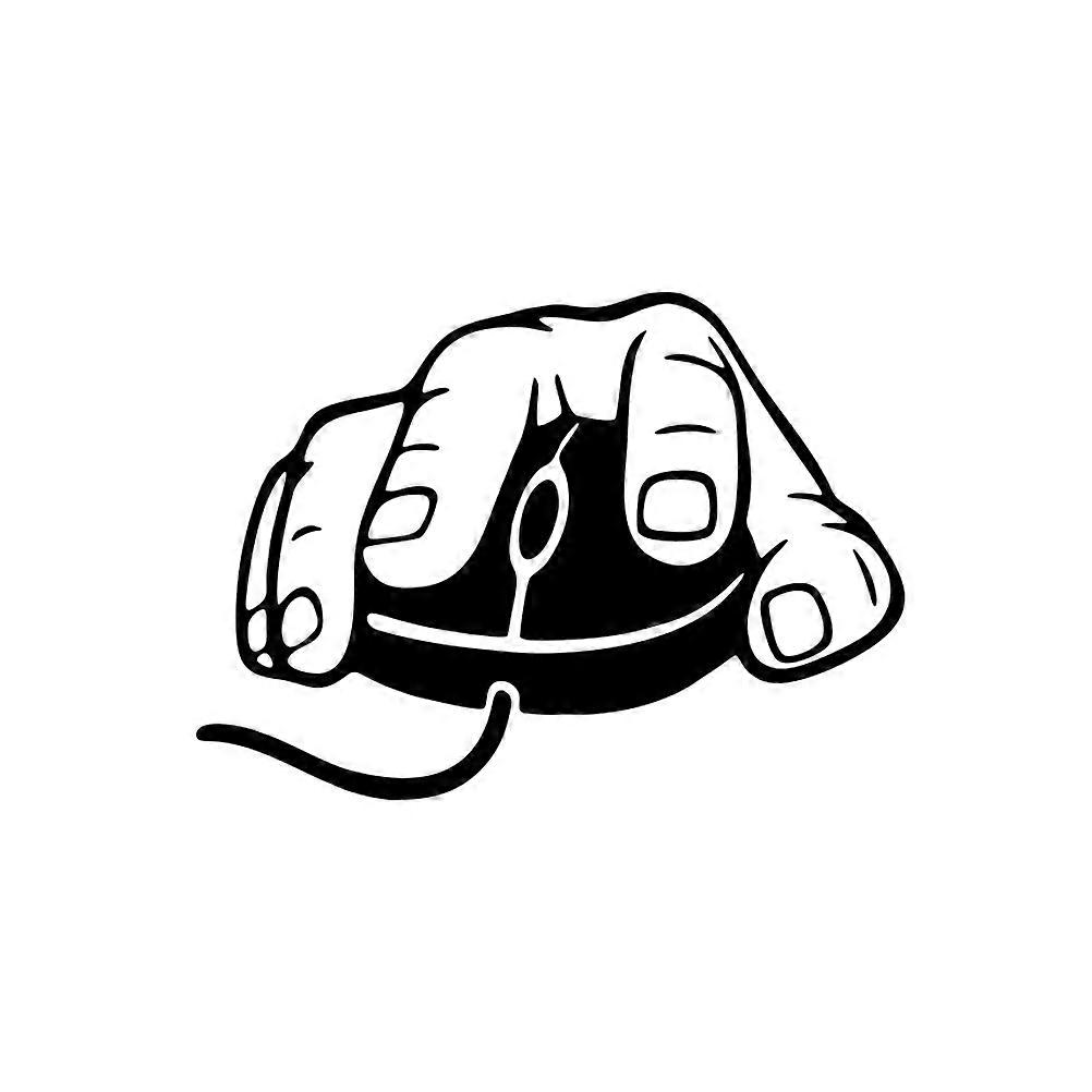 Mouse Shape Wall Sticker Creative Gaming Decor For Gamers Home Owners 1Set