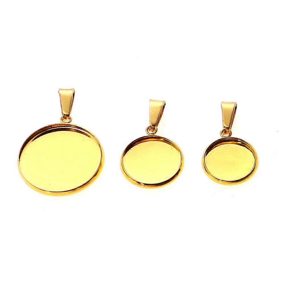 20Pcs Round Jewelry Pendant Plates For Handmade Accessories And Crafts Designed For Friends And Family