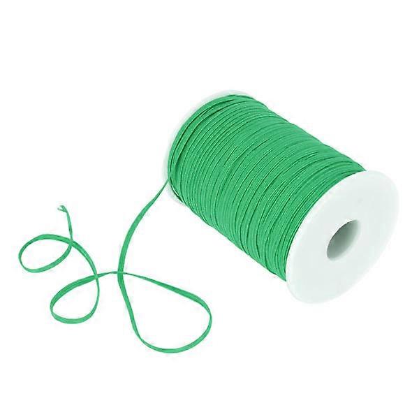 Elastic Cord 50 Yards 0.1 Inch Wide Soft Flexible Nylon Breathable Washable Bracelet Cord for Crafts DIY Beading Green