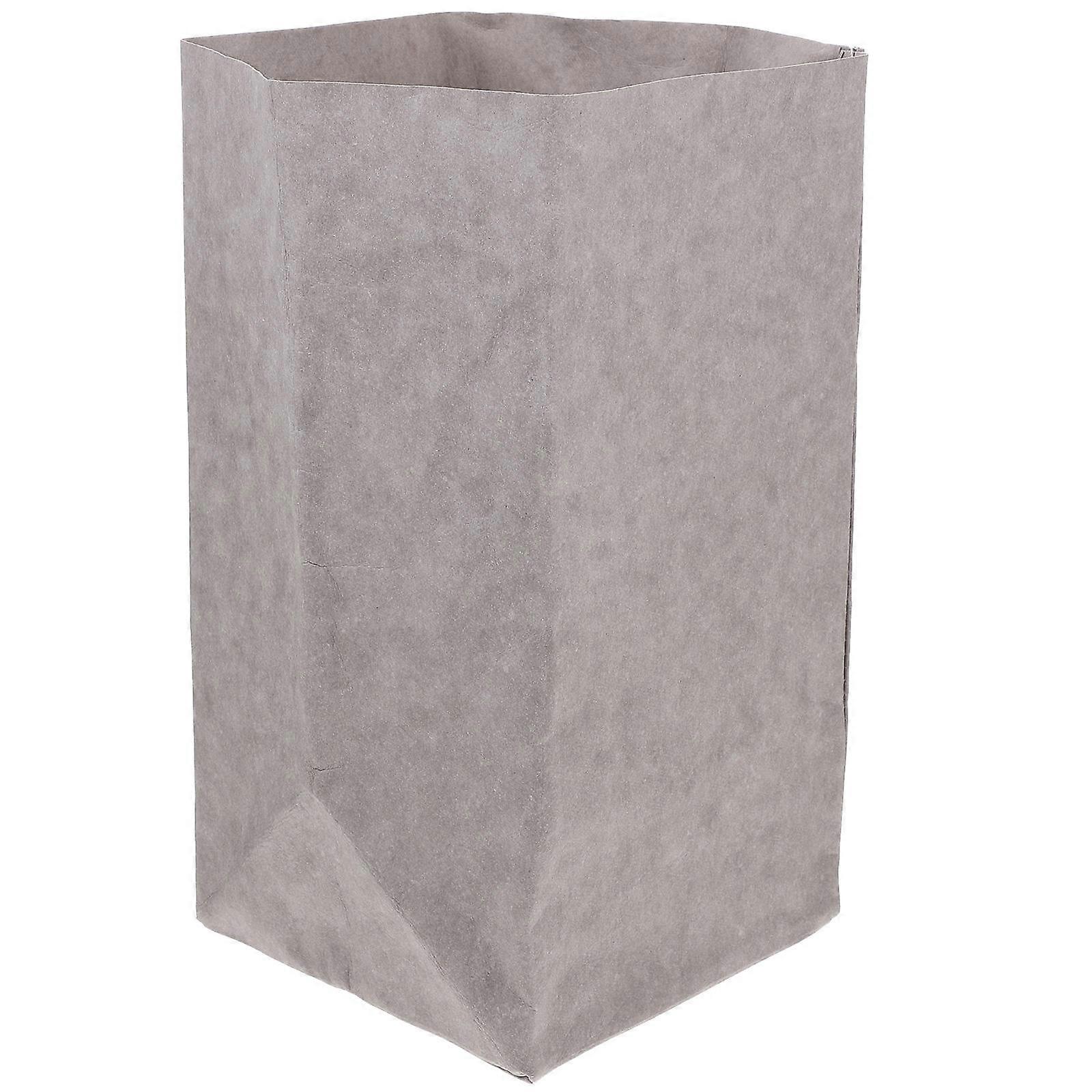 Washable Kraft Paper Bags for Decoration and Storage Light Grey Reusable Container 10 Inches
