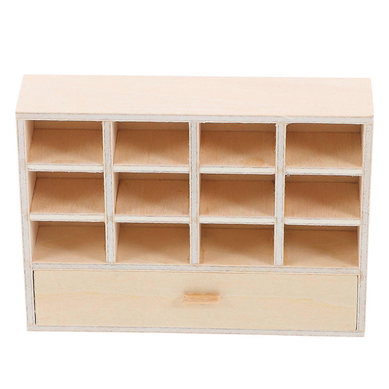Small Storage Cabinet, Functional Miniature Piece for Immersive Dollhouse Scenes