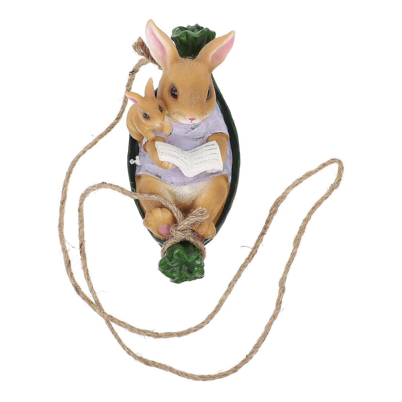 Outdoor Rabbit Sculpture,Compact Size for Versatile Placement,Garden Enhancer