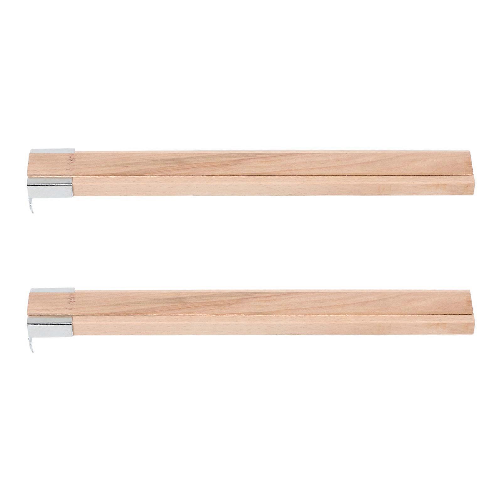Drawer Slides Wood Center Mounted For Furniture Components Home Improvement 2Pcs Light Yellow 40.00X4.00X2.00CM Smooth Sliding