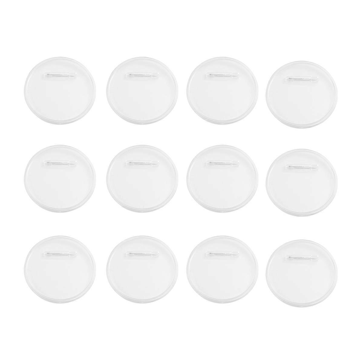 20Pcs Acrylic Badge Accessory Emblems For Girls Daily Use 60Mm Diameter Simple Decoration