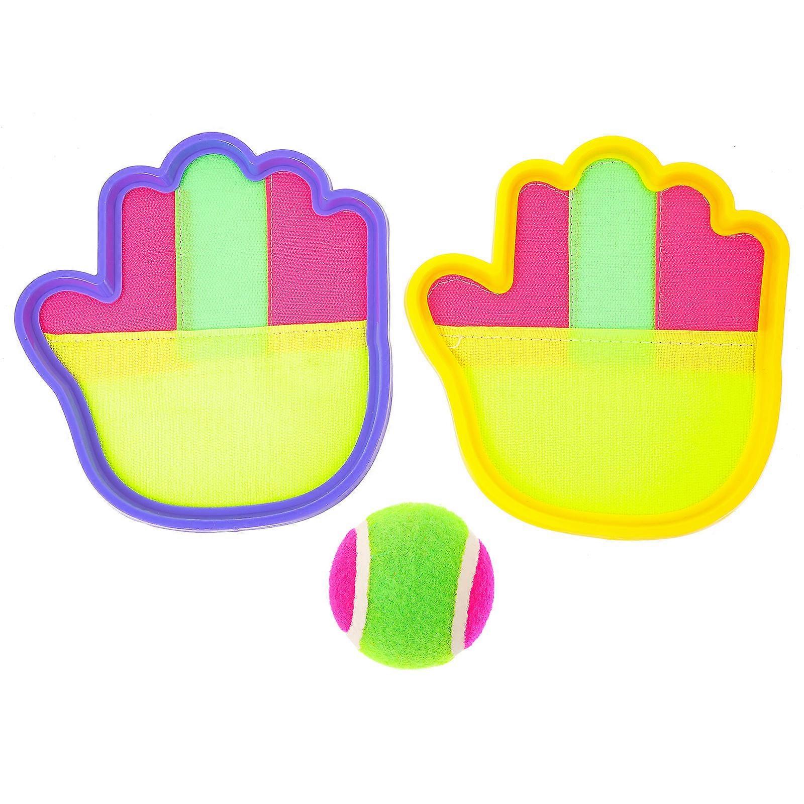 לזרוק לתפוס כדור צעצוע 1 סט צעצוע חיצוני לילדים למסיבות ופעילויות בחצר האחורית מגוון צבע תרגיל שרירי זרוע