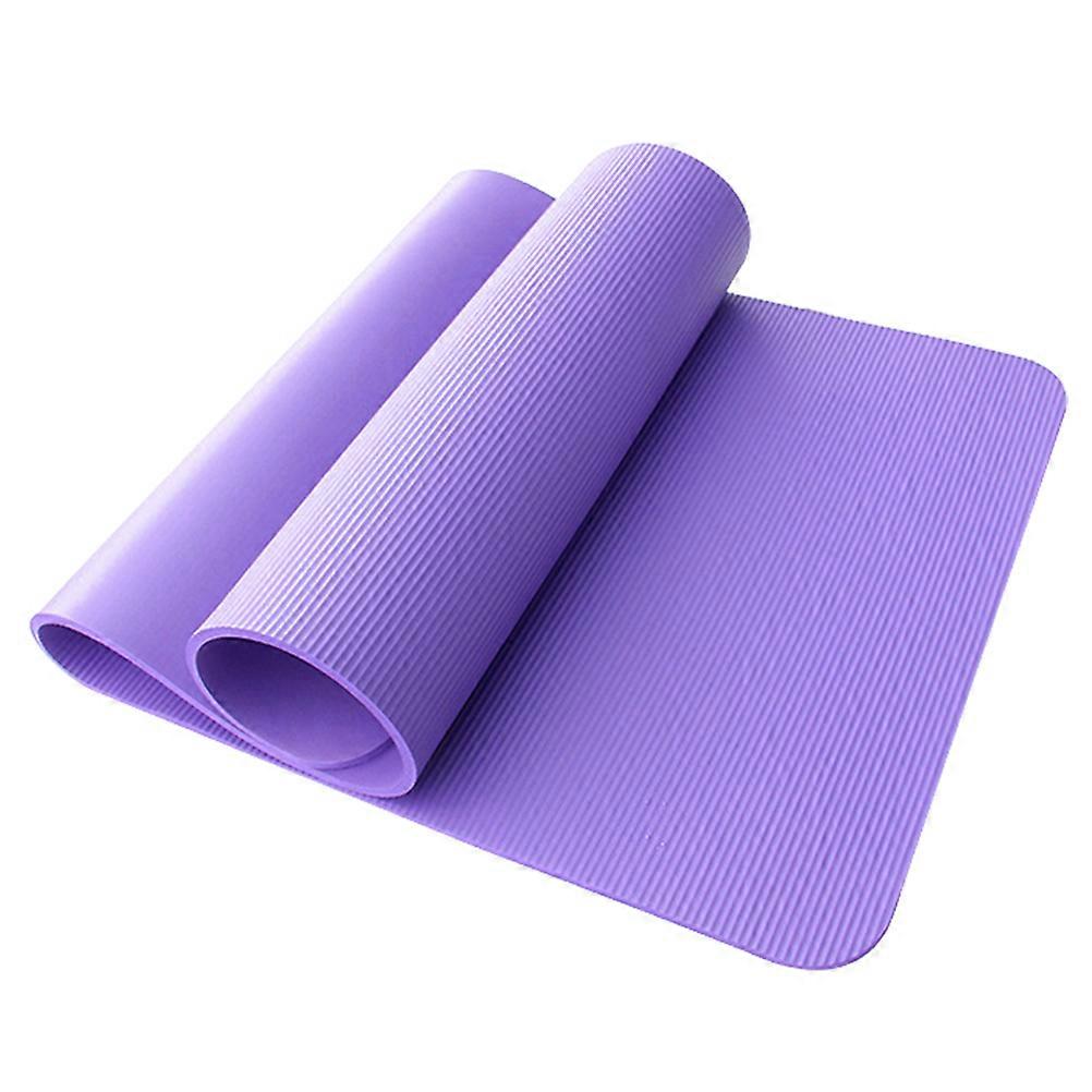 1Pc Yoga Mat Thick Yoga Pad Non slip Yoga Cushion Fitness Mat (Random Color)