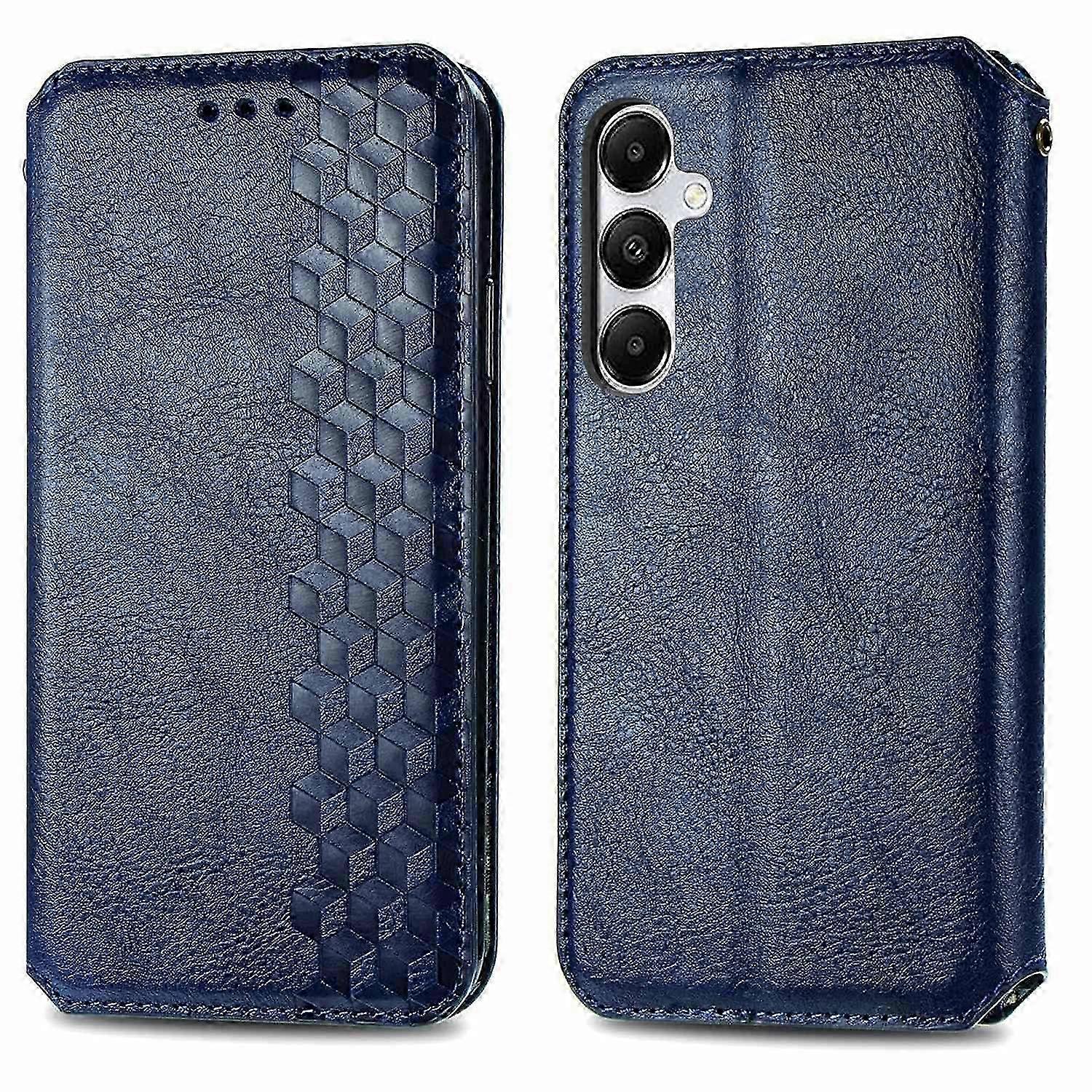 Stand cover for Samsung Galaxy A55 5G with rhombus pattern design
