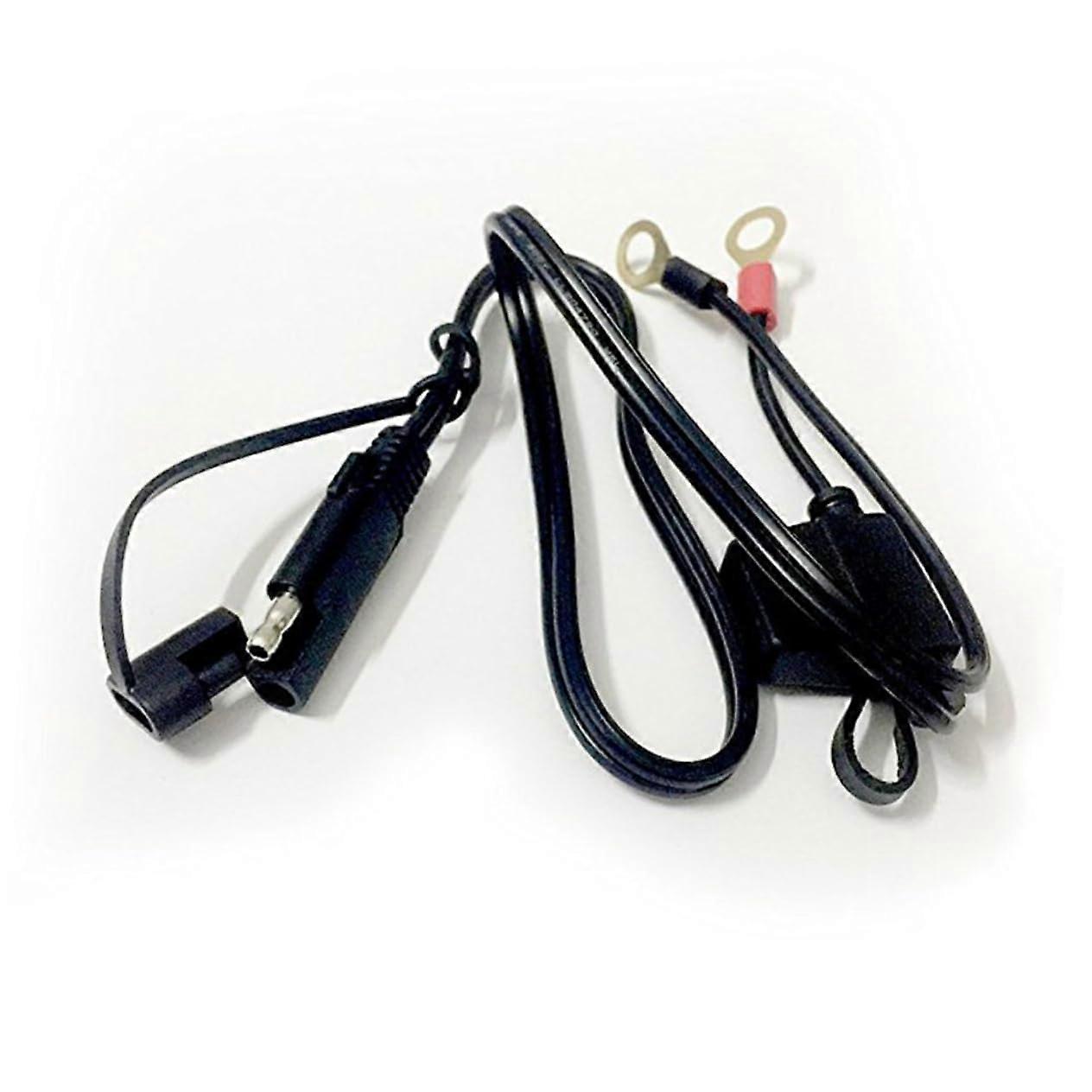 10A SAE Power Cable for Solar Applications, Weather-Resistant Extension Cable for Motorcycle, Car, RV Batteries