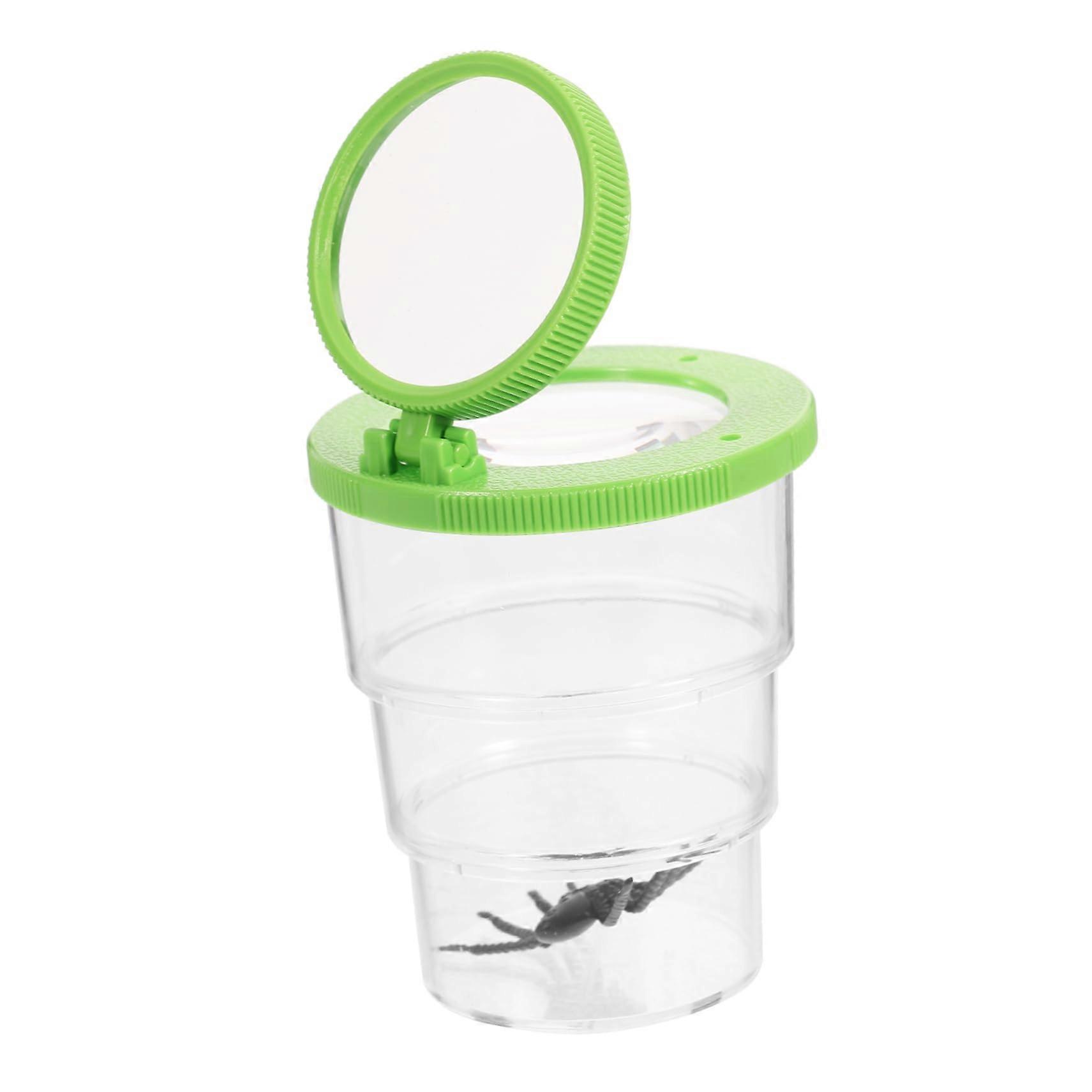Portable Plastic Insect Viewer with Magnifying Lens for Outdoor Exploration, Durable and Safe Nature Observation Tool