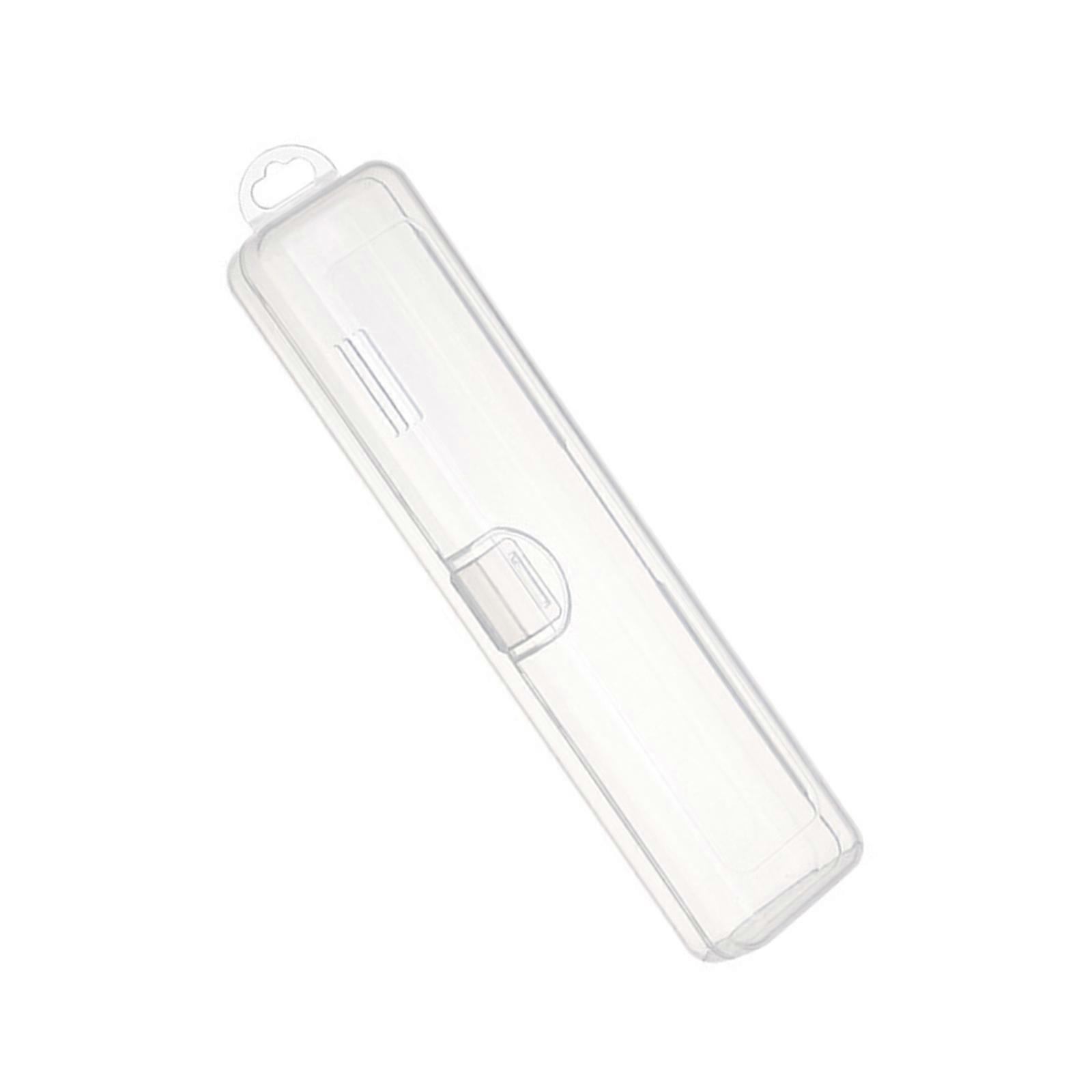 Plastic Toothbrush Container Clear View Cosmetic Organizers Portable Storage Solution for Home and Travel Multicolor