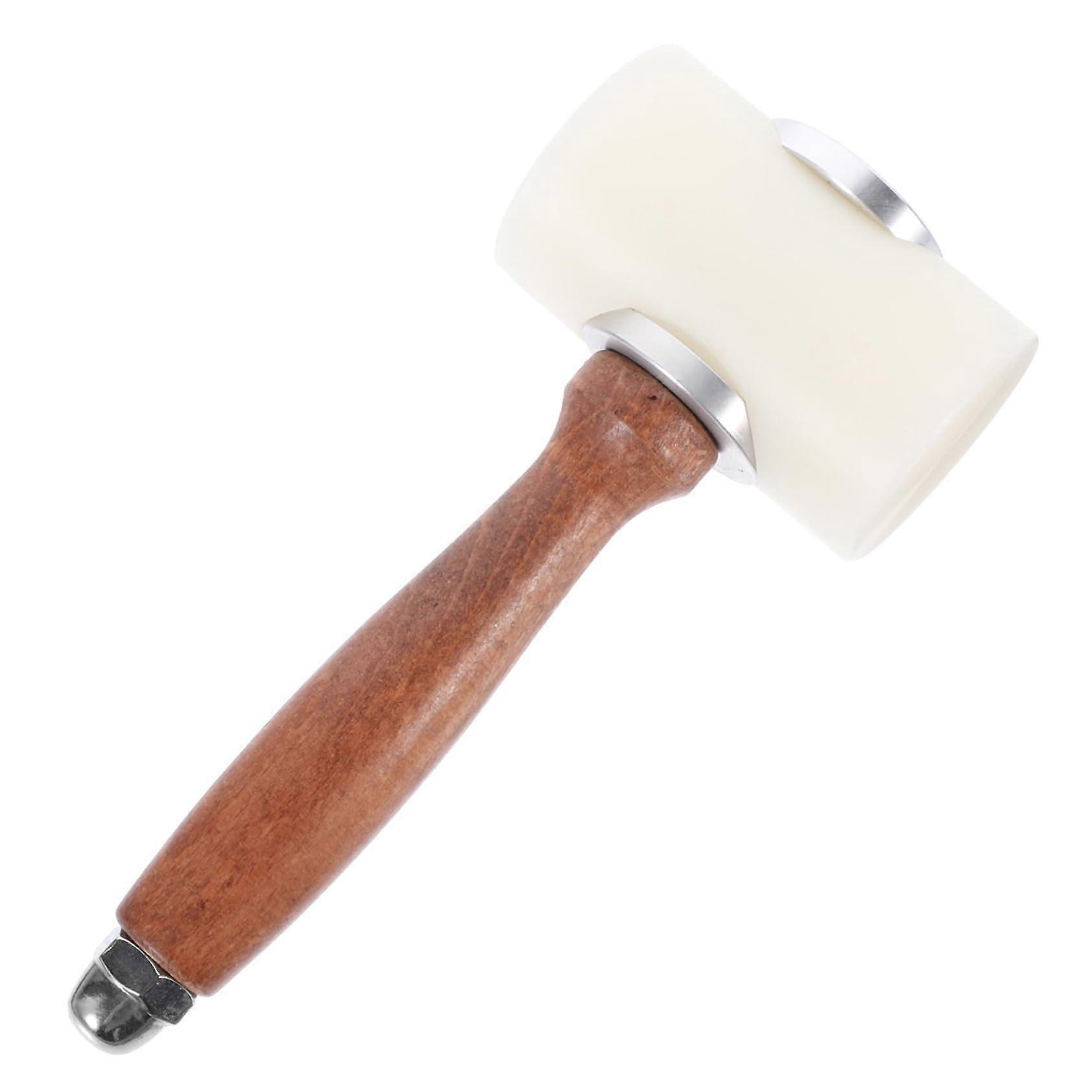 Leather Carving Tool Chisel Hammer Nylon For Leather Handcrafted Engraving Hammer Multifunction Random Style 1