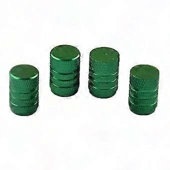 2x4 pezzi auto bicicletta alluminio ruota pneumatico stelo valvola tappi copertura antipolvere verde