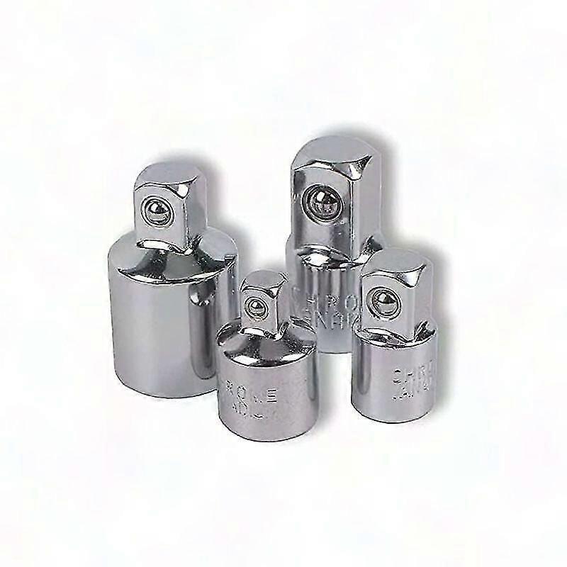 4Pcs Ratchet Socket Adapter Set 1/2" to 3/8" 3/8" to 1/2" 1/4" to 3/8" 3/8" to 1/4" Drive Reducer for Sockets & Bits