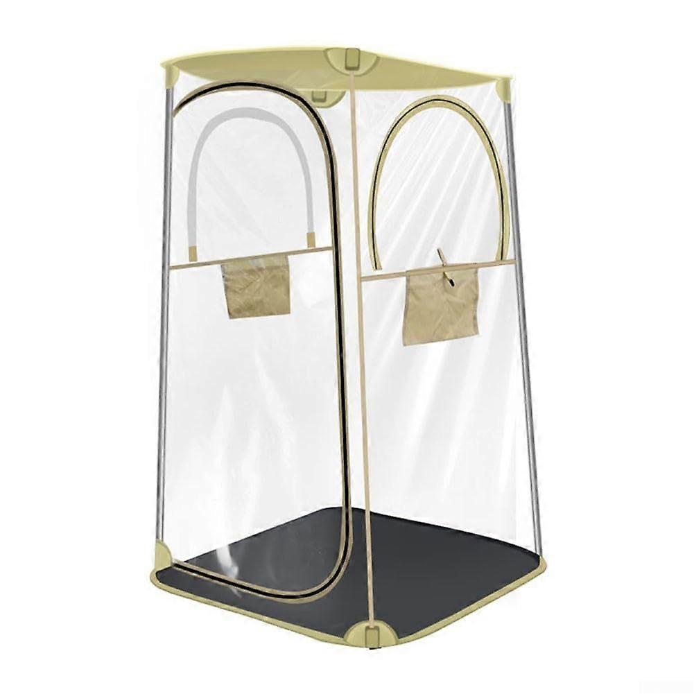 Four Sided Outdoor Tent with Transparent PVC Shelter for Fishing Camping Sports Viewing Waterproof Windproof Suitable for Multiple Activities