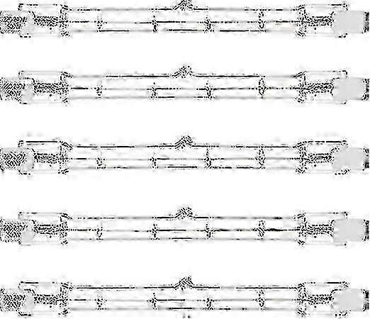 5pcs 500w R7s Additiv Halogen Flutlicht J118 Doppelseitige Sicherheitsglühbirne 118mm Länge