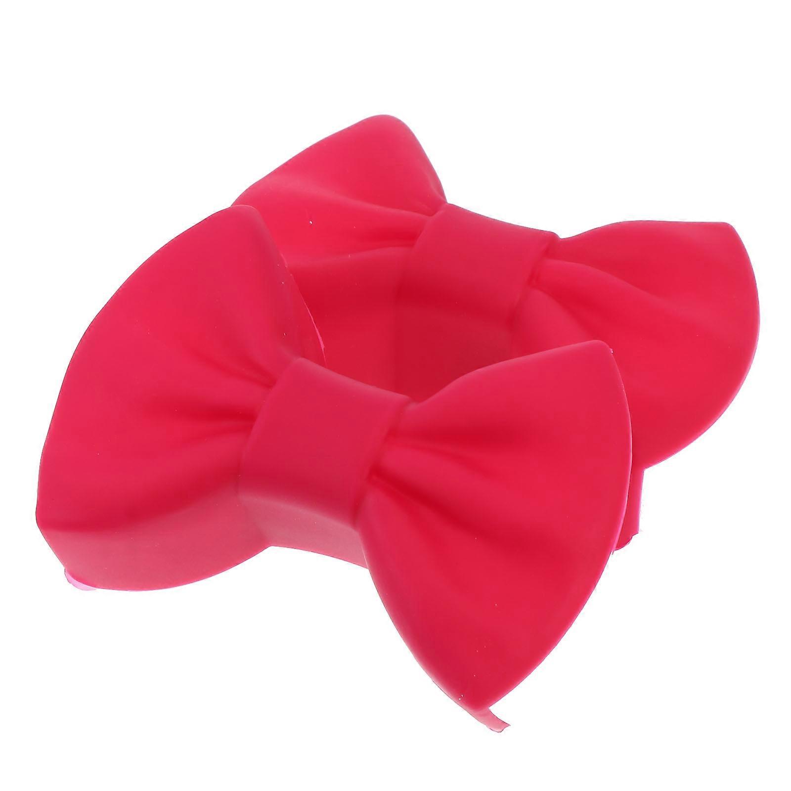 Oven Safe Clips Useful Microwave Oven Clips Baking Cooking Red Silicone Heat-Proof 2 Pairs