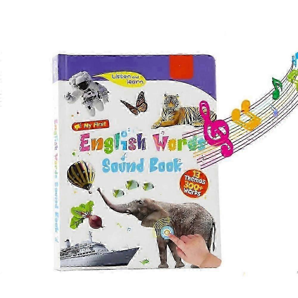 My First English Words Sound Book, English Sound Toy - 470 Words, 21 Themes, Fun Word Game English Words Learning
