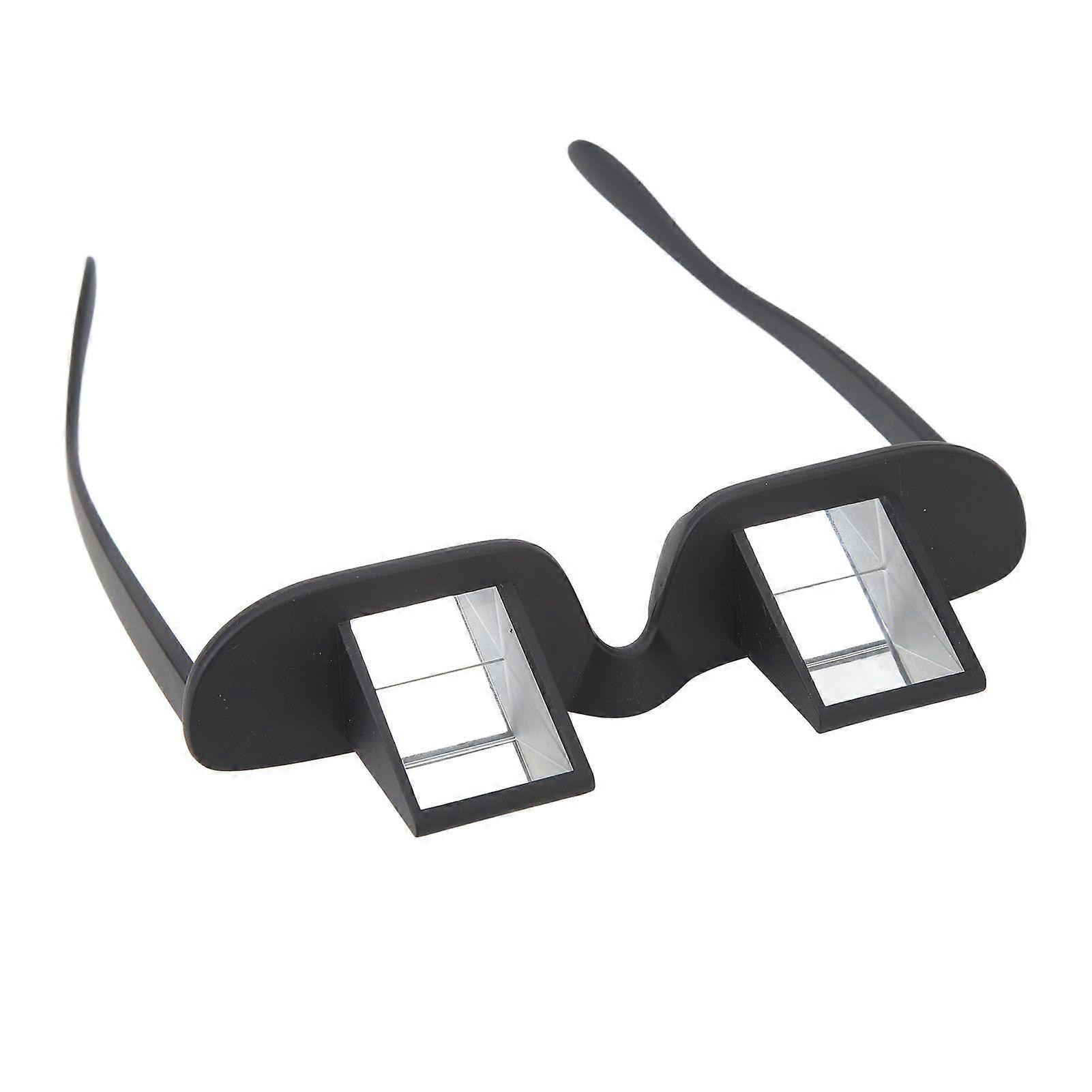 Bed Prism Spectacles Horizontal Mirror Lazy Readers Glasses 90 Degree Prism Glasses for Laying Down Reading Watching TV Black