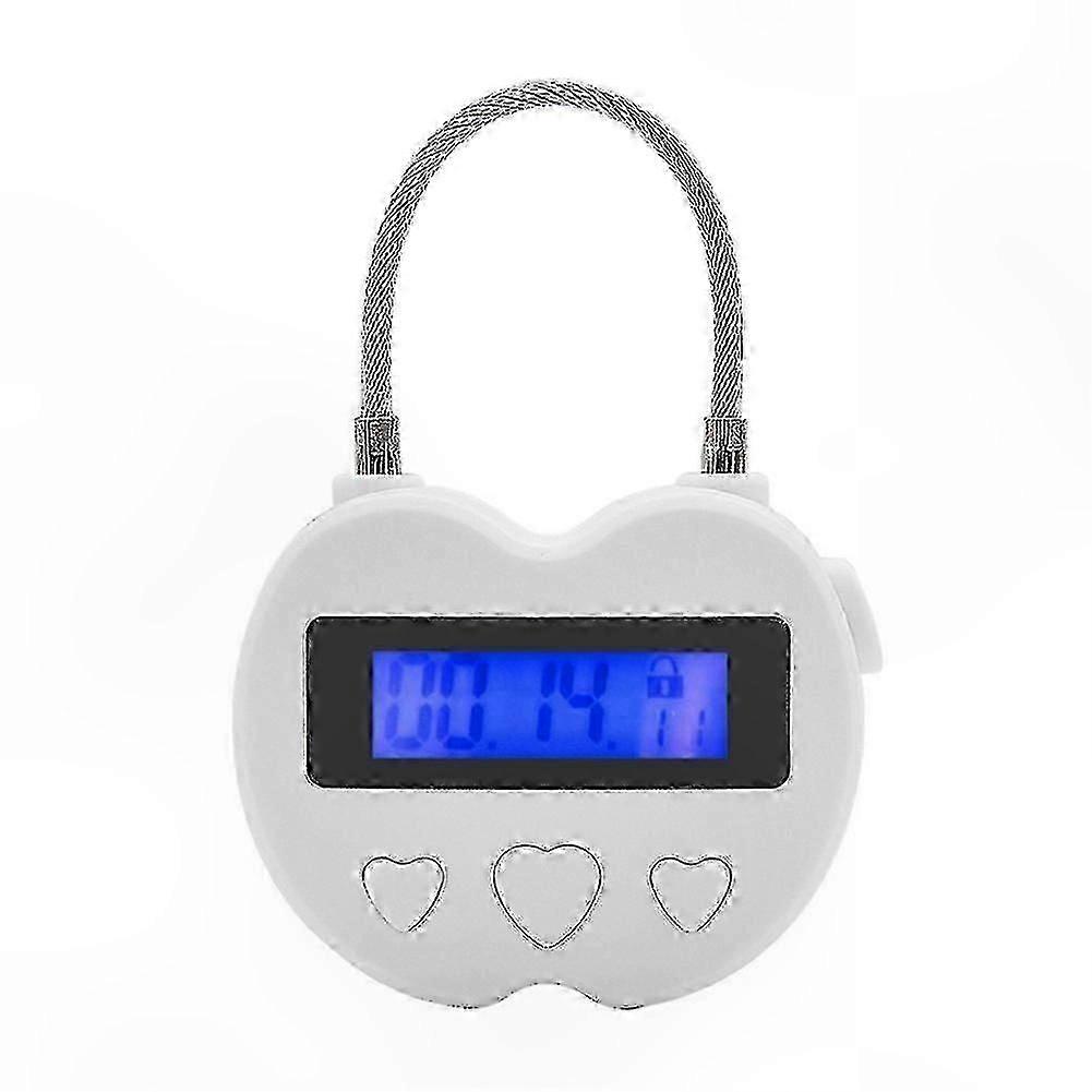 Electronic Timer Lock with LCD Display, Waterproof USB Rechargeable Time Lock for Temporary Access Control