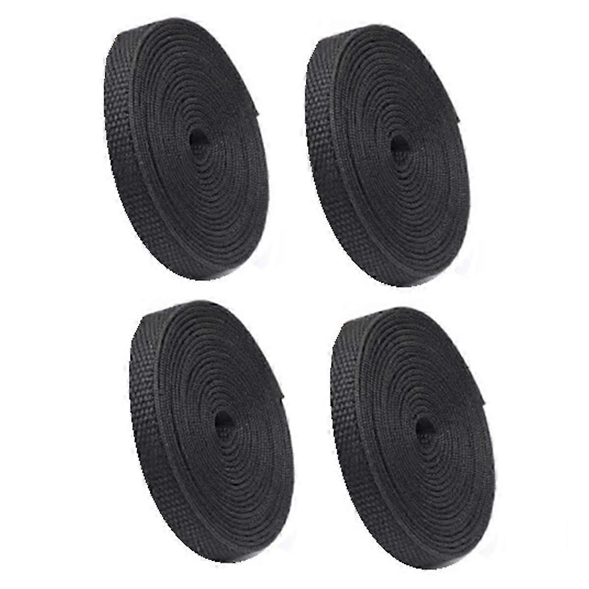 Shrinkable Braided Cable Sleeve Insulation Protective Sleeve Black