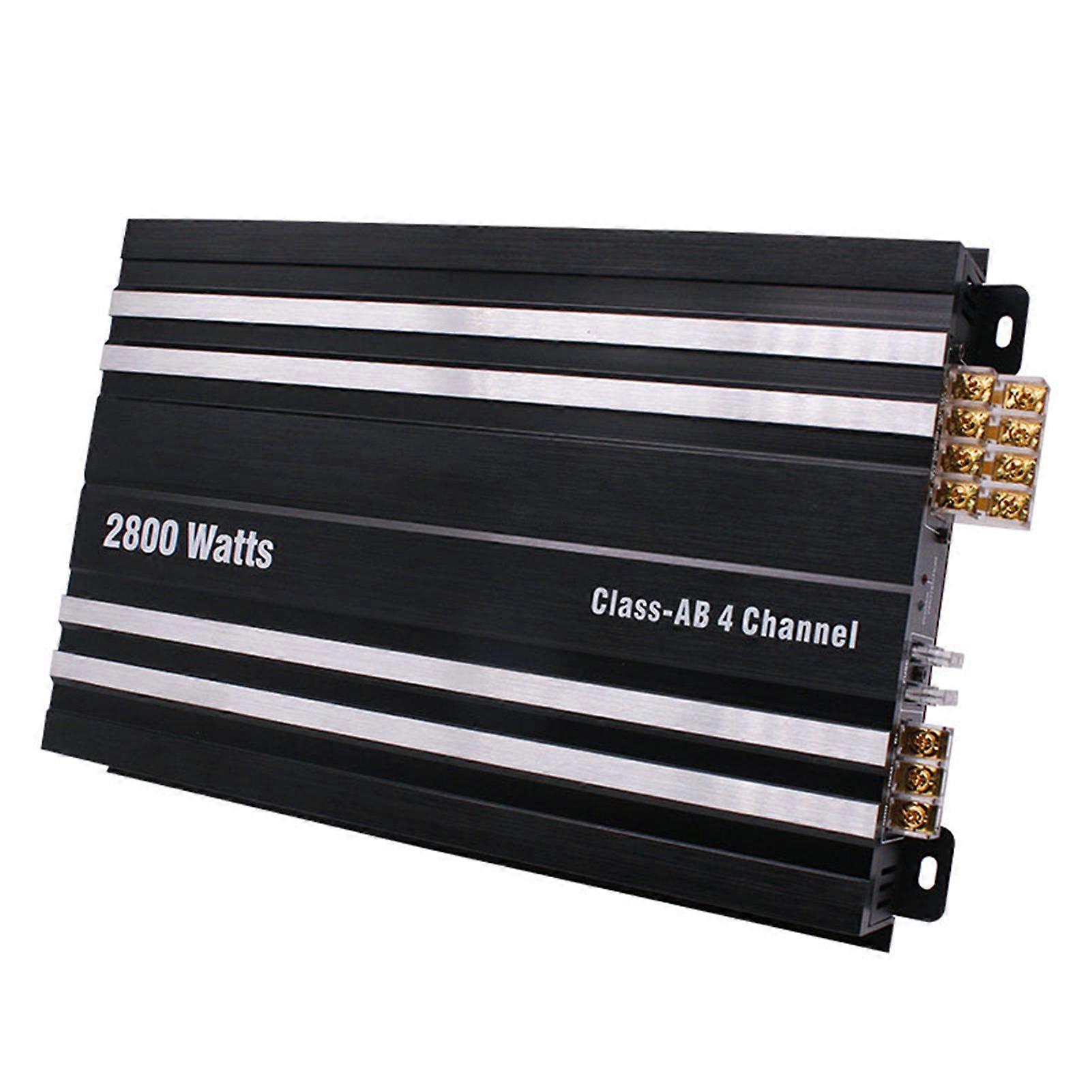 Class-AB 4-Channel Car Audio Amplifier 2800W Black 317x222x44mm
