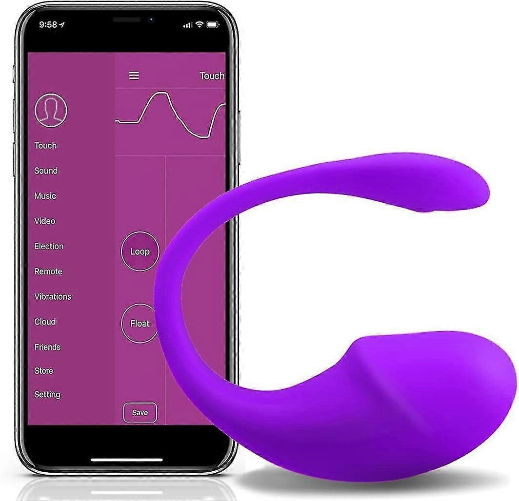 Smart Silicone Pelvic Floor Exerciser for Women with App Remote Waterproof Rose Red