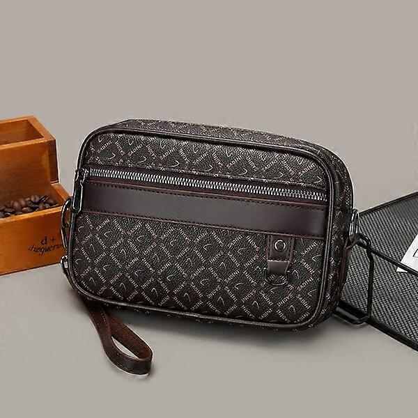 Men's PU leather casual handbag, can be carried in multiple ways and suitable for multiple occasions