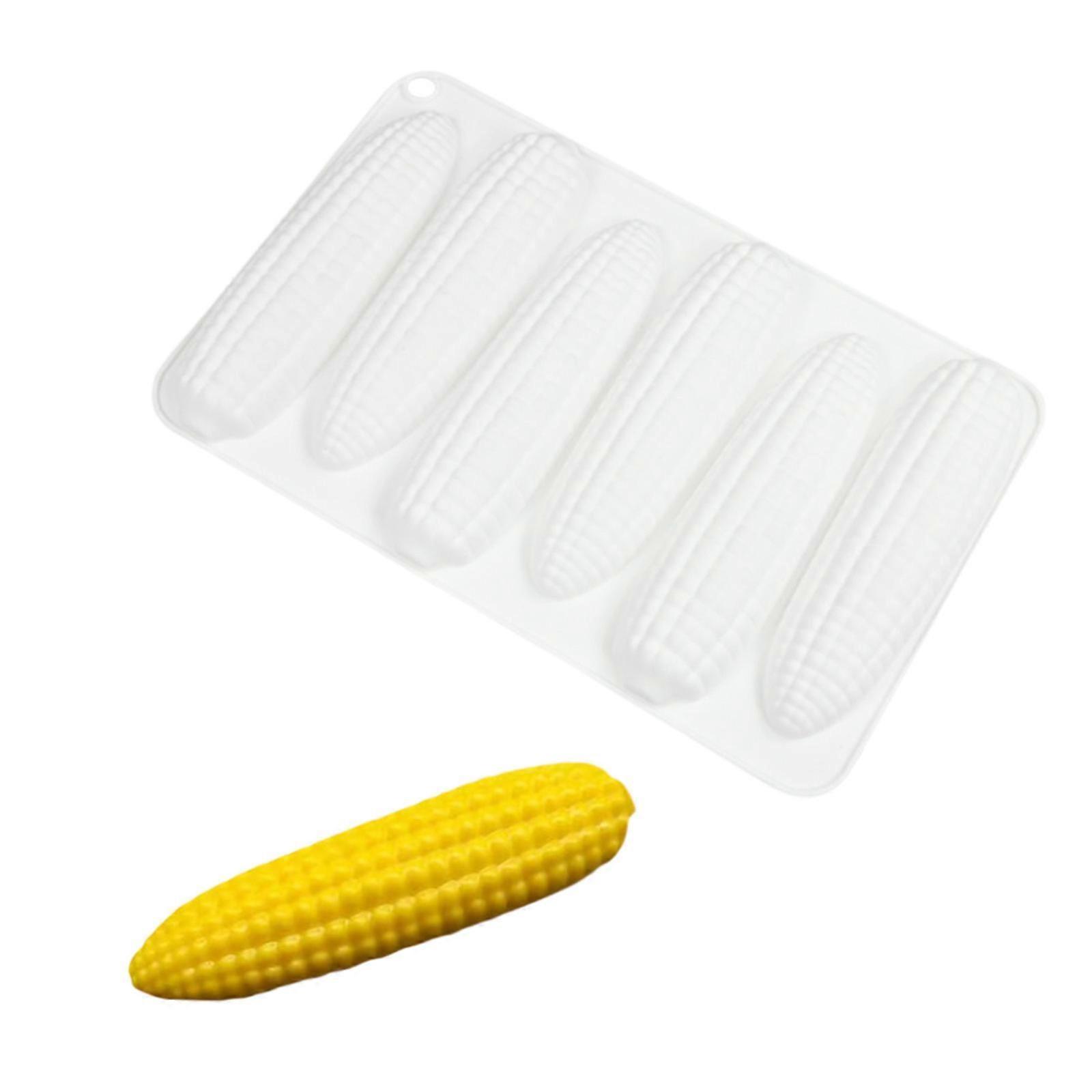 Silicone corn molds for pastry puddings and jellies