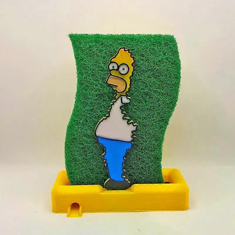 Αστεία αποθήκευση κουζίνας Homer Simpsons Κάτοχος σφουγγαριών Νεροχύτης Ράφι αποστράγγισης Καλάθι Οικιακών Προμηθειών Αξεσουάρ Cocina Gadgets Cozinha