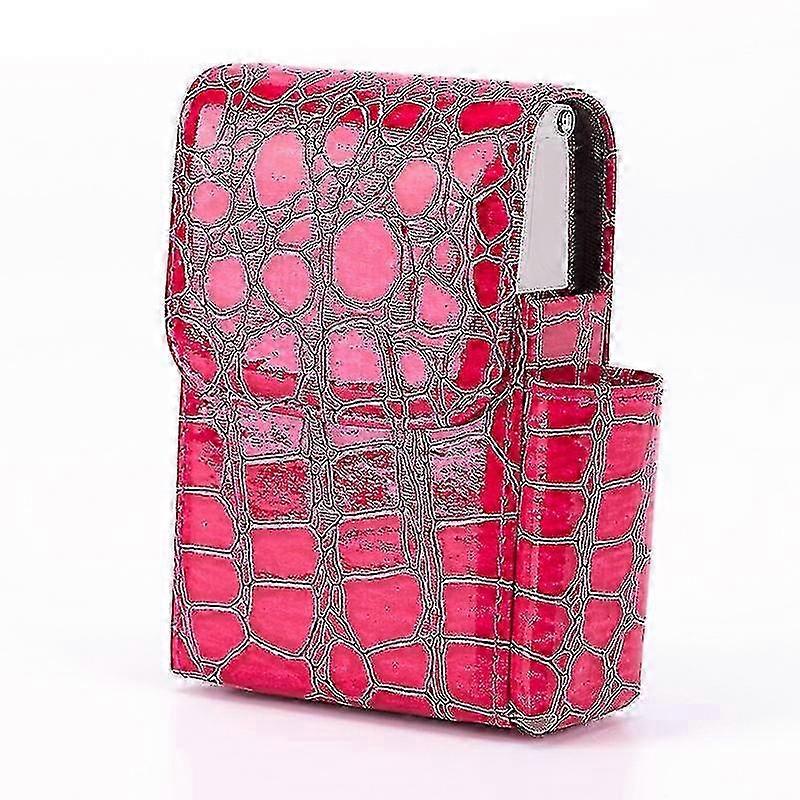 2025 Cigarette Case With Pu Leather, Flip Lighter Bag, Business Card CaseblackZZ16