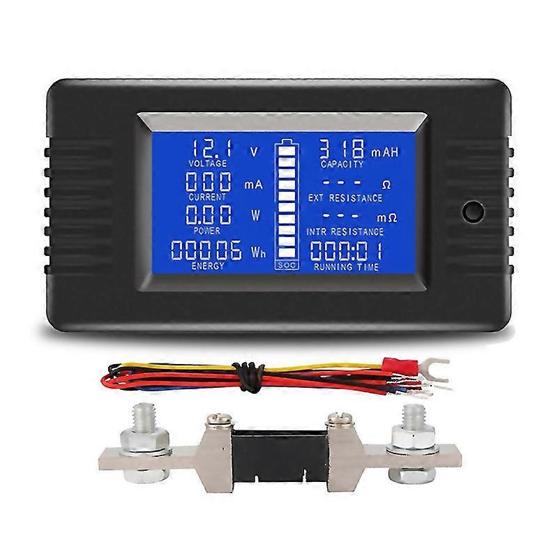 For Pzem015 Digital Dc 0200v Voltage Current With Shunt Car Battery Tester Voltage Meter Monitor 12v