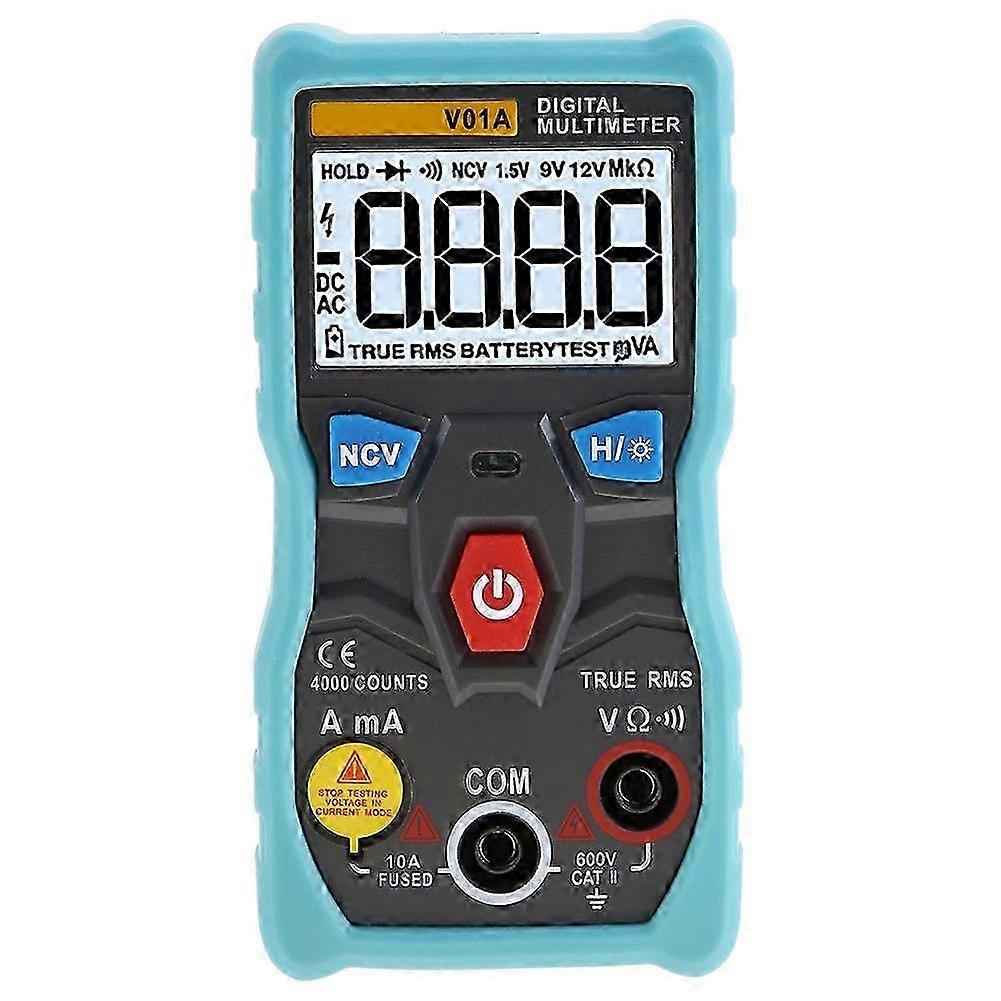 Högkvalitativ ANENG V01A digital multimeter strömtestare True RMS bakgrundsbelysning LCD-skärm.