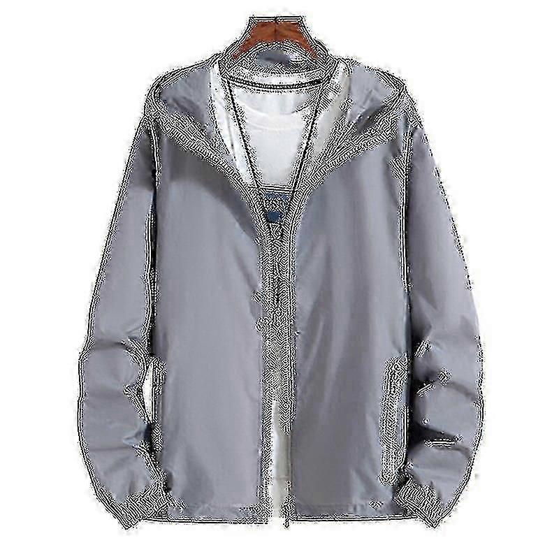 Sunproof windbreaker for men in XL-8XL sizes - quick dry army style