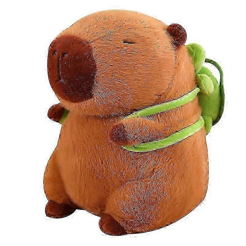 Capybara Plush Toy, Cartoon Capybara Stuffed Animal Toys, Capybara Plushies Doll With Turtle Backpack, Cute Capybara Plush Figure, For Kids, Gifts