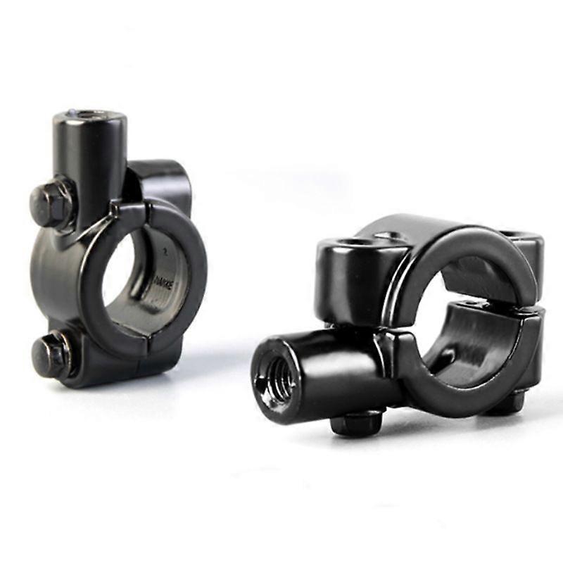 2pcs Motorcycle Handlebar Rearview Mirror Mount, Universal 7/8" Handlebar