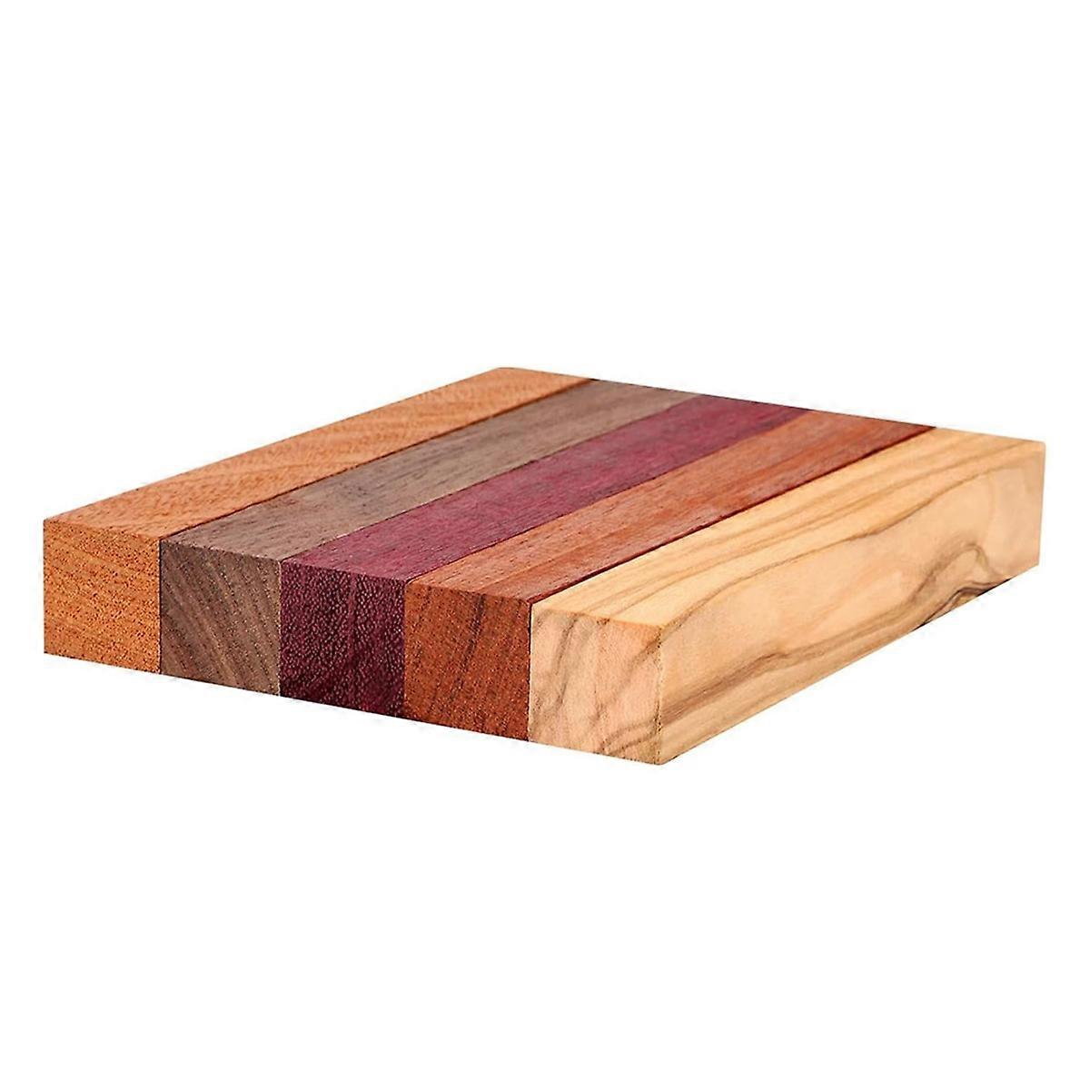 5 Pieces Exotic-Wood Pen Blanks Pen Turning Supplies, DIY Crafts Pen Turning Kit for DIY Crafts,5 X 3/4 X 3/4 Inches