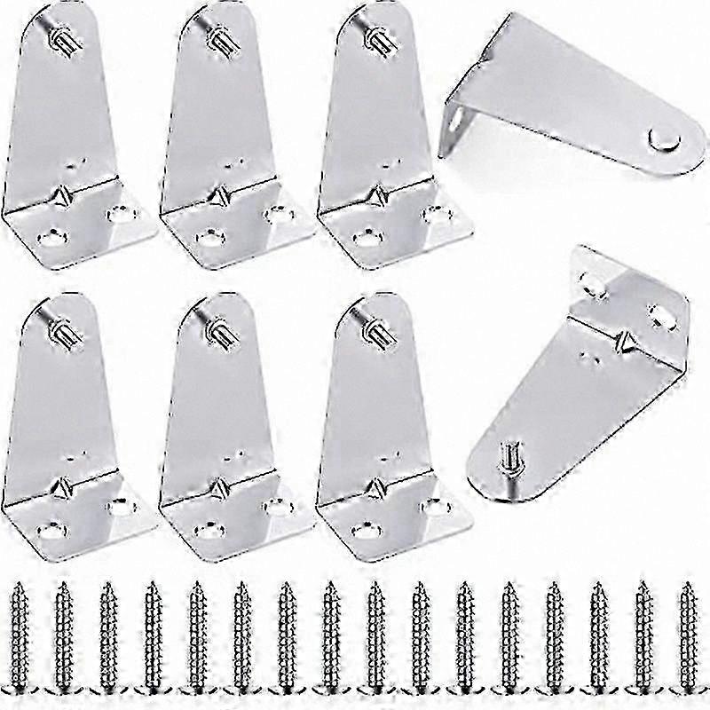 8-Pack Metal Brackets for Horizontal Blinds, Includes Screws, Durable Hold-Down Clips for Window Shades