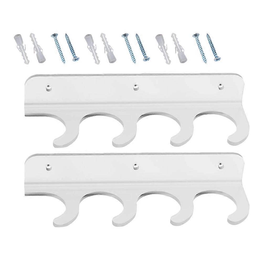 Fishing Rod Stand Acrylic Wall Rack for Storage 4Sets Durable Holder