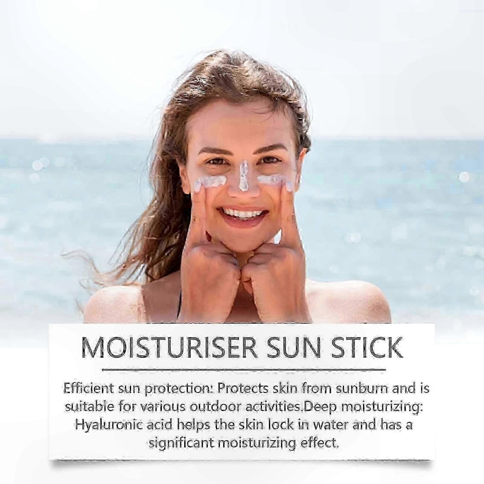 Moisturizing UV Defense Stick: Lightweight, Non-Oily, Water-Resistant Formula for Hydration and All-Day Sun Protection