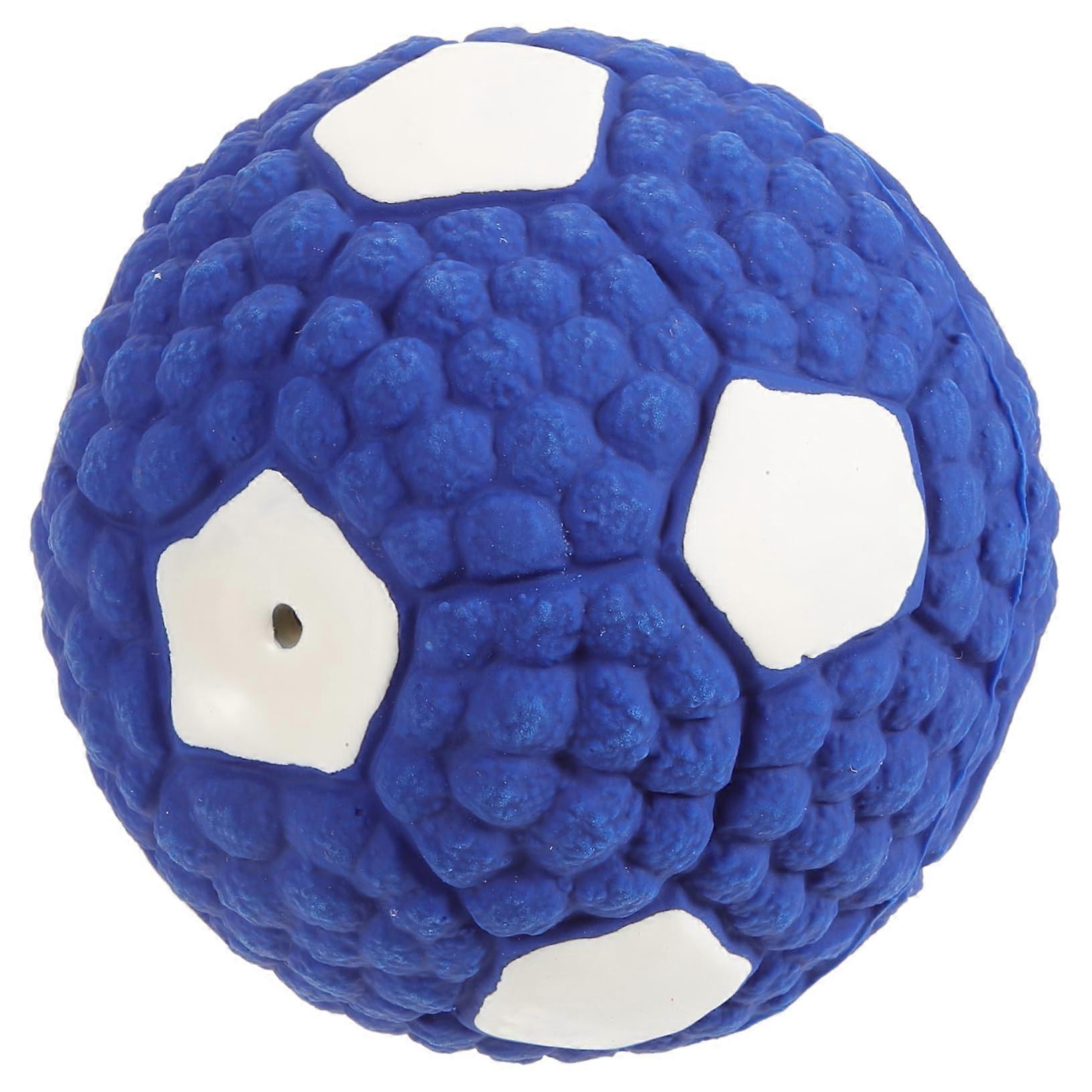 Dog Molar Football Squeaky Durable Dog Chew Ball Small Size For Interactive Pet Bite Resistant Teething Toy