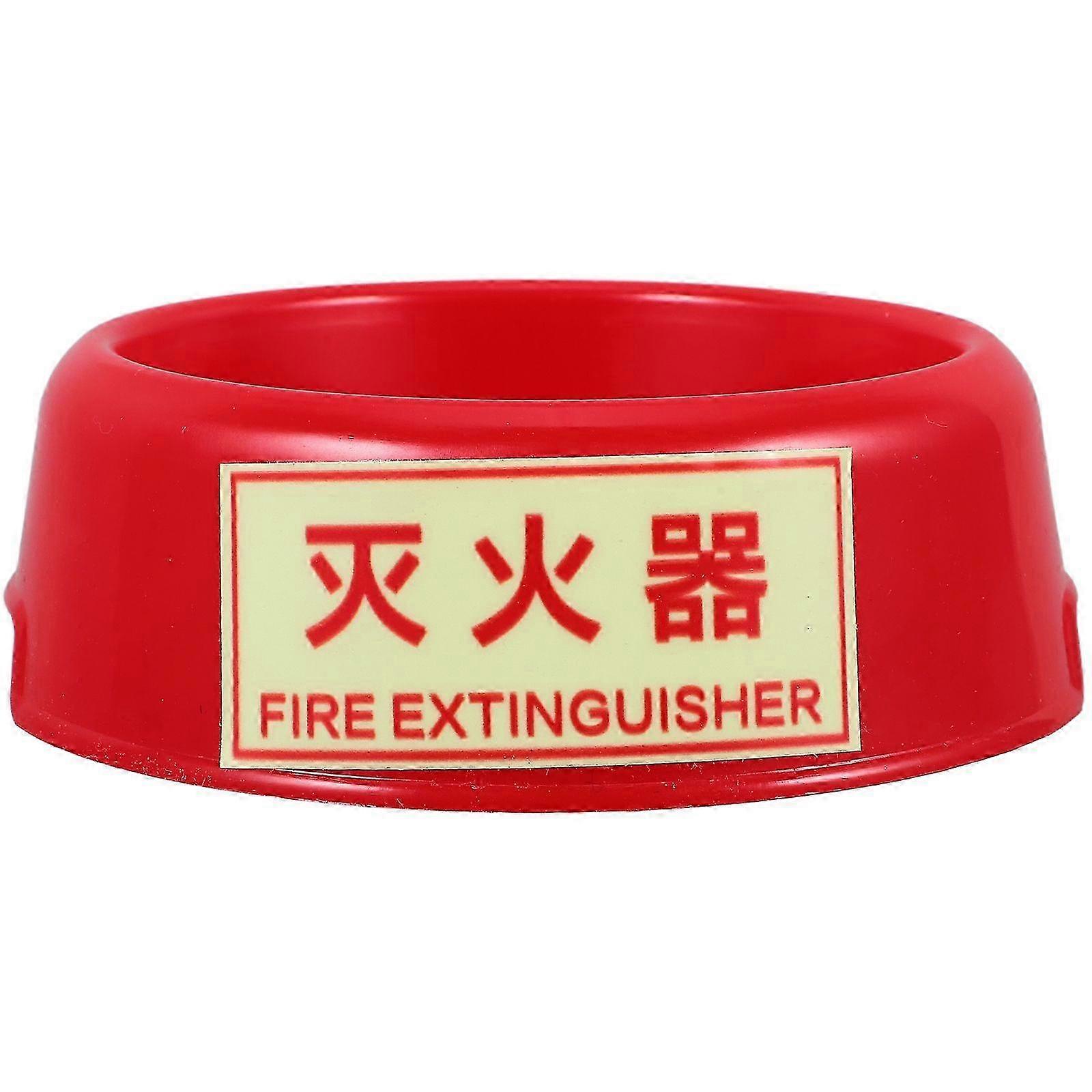 Fire Extinguisher Base, Floor Support Stand Holder for 1kg Fire Extinguisher, Red Plastic