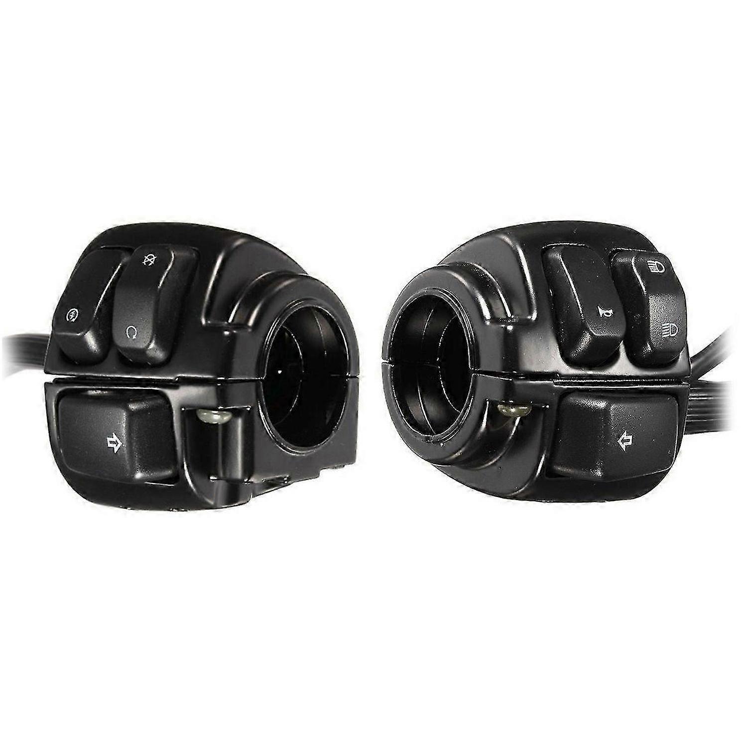 1 Pair Motorcycle Handlebar Control Lights Switch with Wiring Harness