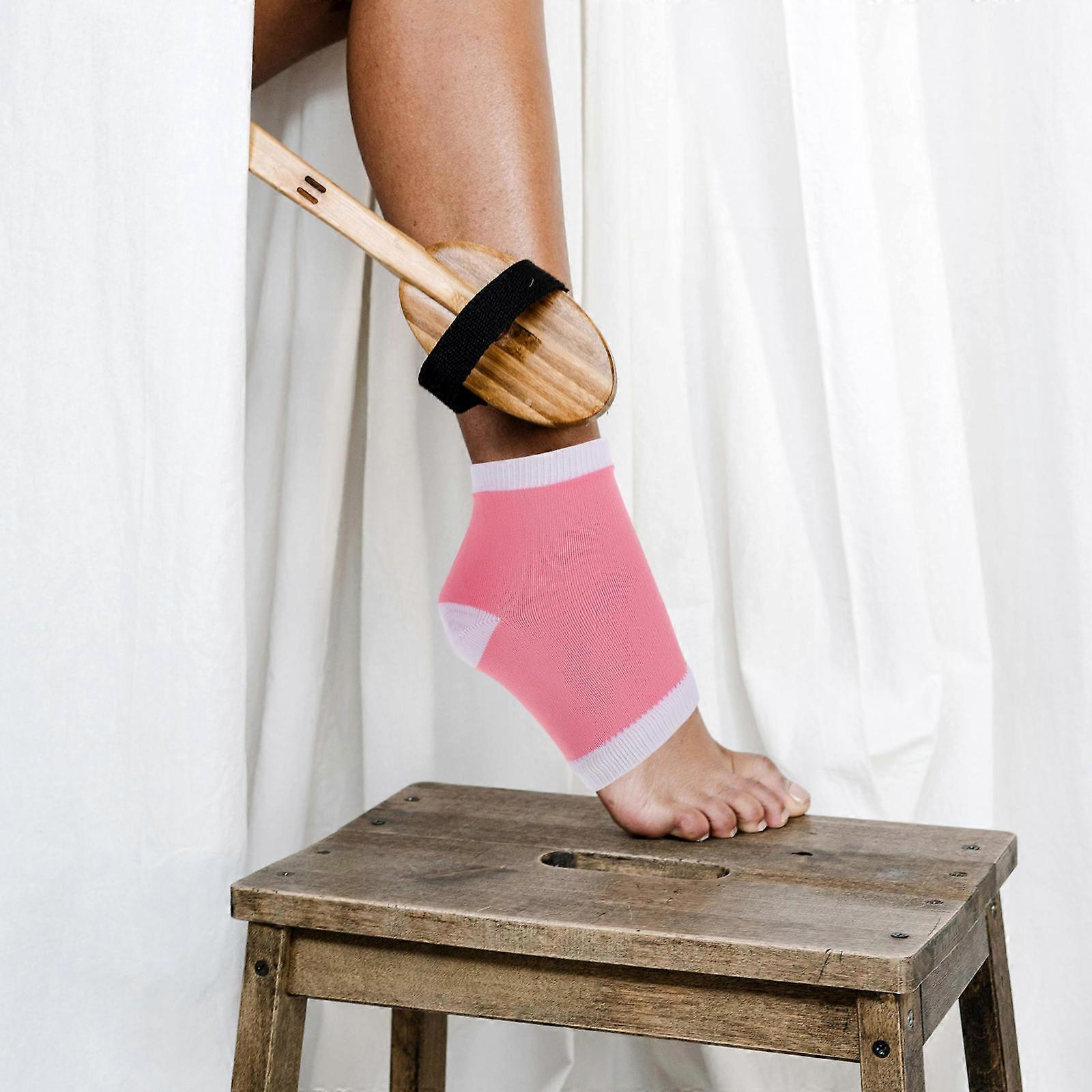Elastic Heel Socks for Cracked Heels Providing Moisturizing Care 2Pairs