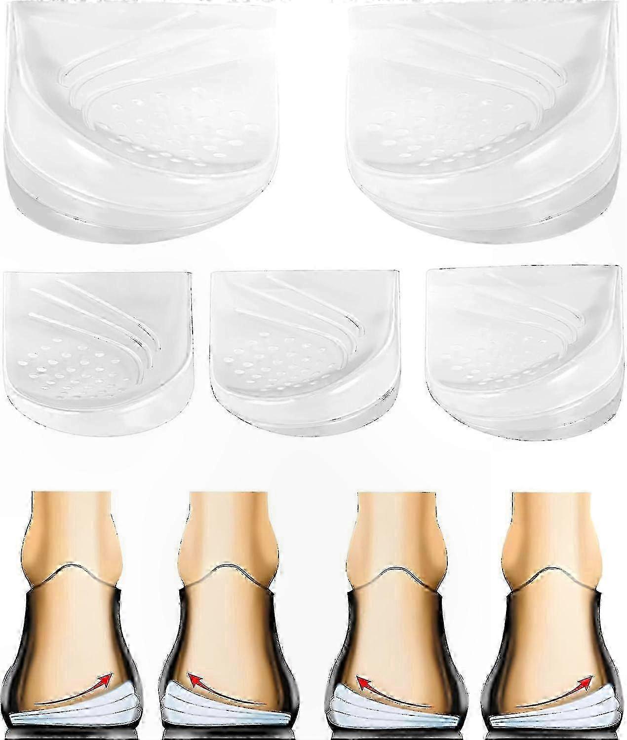 Customizable Arch Support Insoles for Knee Pain Relief and Bow Leg Correction with Heel Wedge Cushions for Supination and Over-Pronation