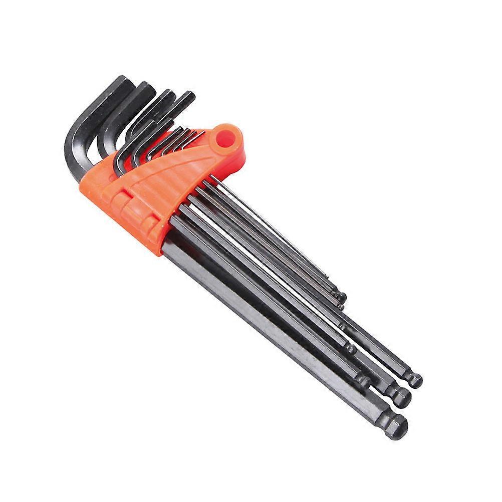 Ball Head Spanner Allen Wrench Set for Repairing 9Pcs Multipurpose Tools
