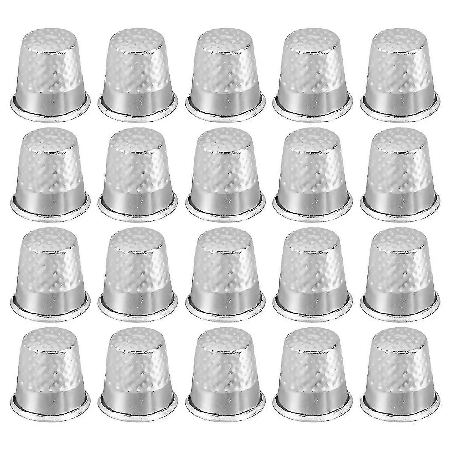 For Sewing Thimble Finger Protector 20 Pcs Metal Finger Shield