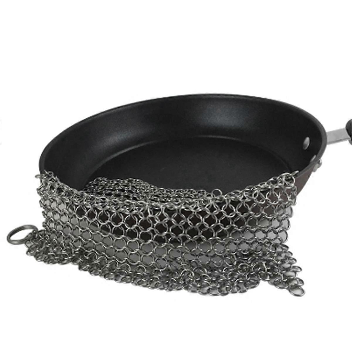 Kitchen Cleaning Ring Cleaning Chainmail Scrubber Accessories,Square
